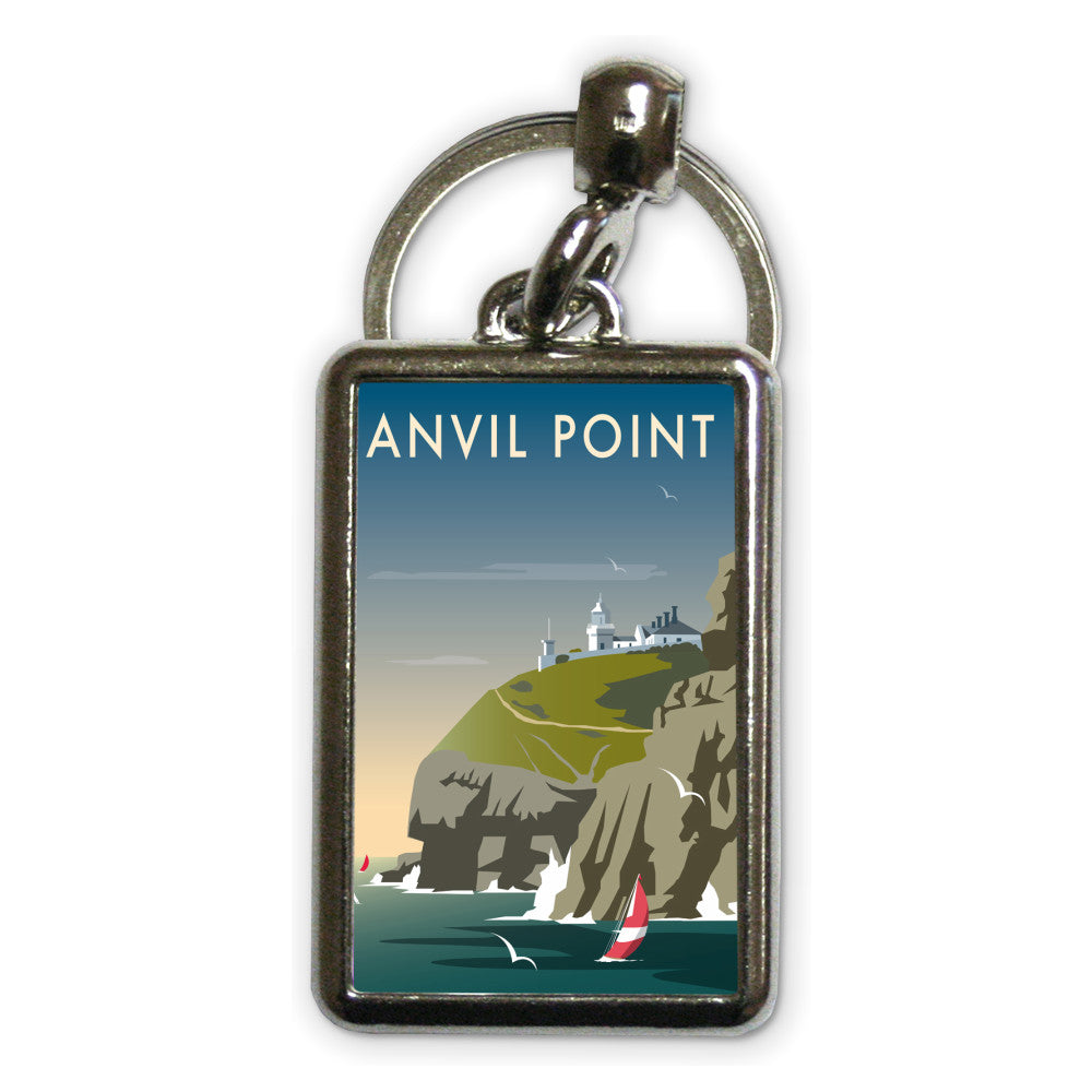Anvil Point Metal Keyring