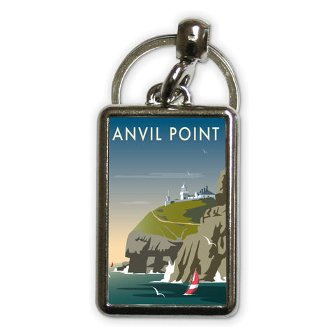 Anvil Point Metal Keyring
