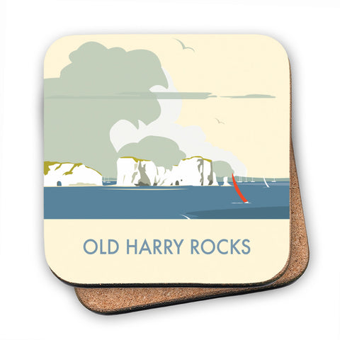 Old Harry Rocks - Cork Coaster