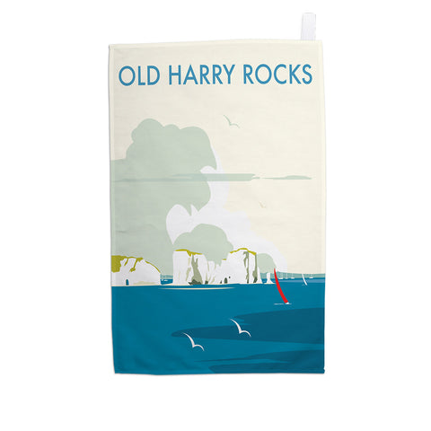 Old Harry Rocks Tea Towel