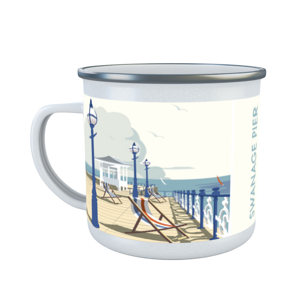 Swanage Pier Enamel Mug