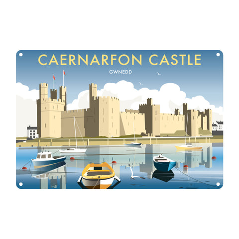 Caernarfon Castle Metal Sign