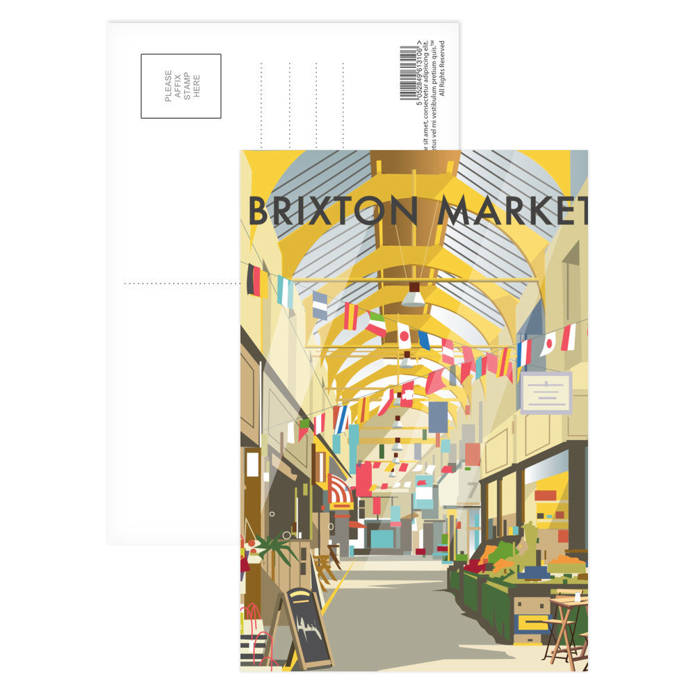 Brixton Market Postcard Pack of 8