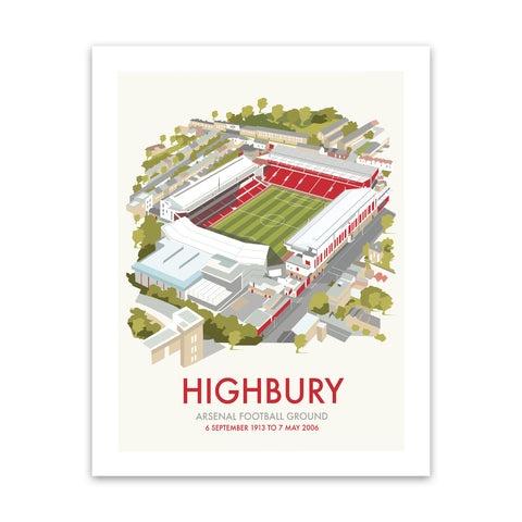 Highbury Arsenal Football Ground Art Print