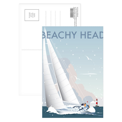 Beachy Head Winter Postcard Pack of 8