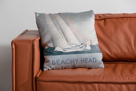 Beachy Head Winter Cushion