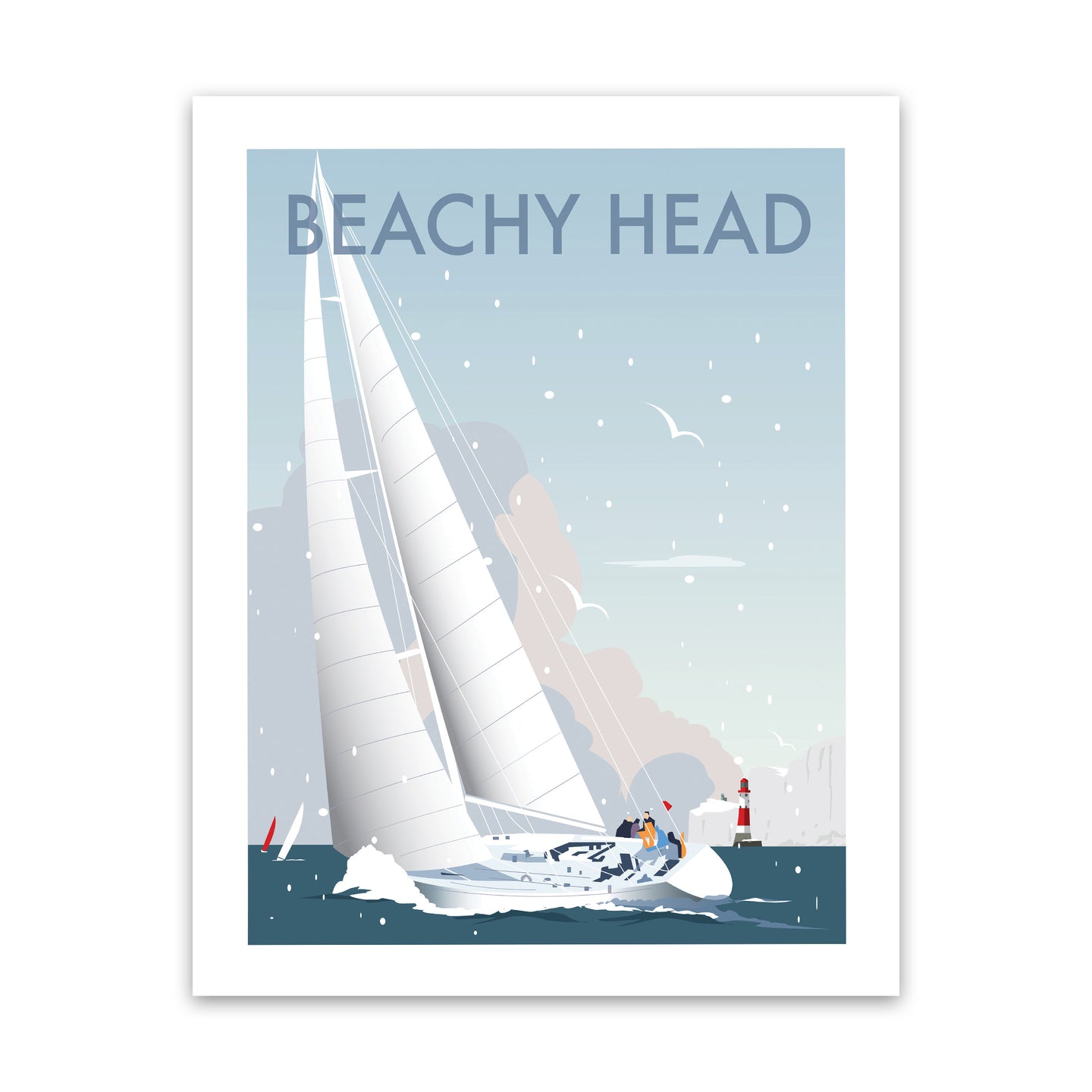 Beachy Head Winter Art Print