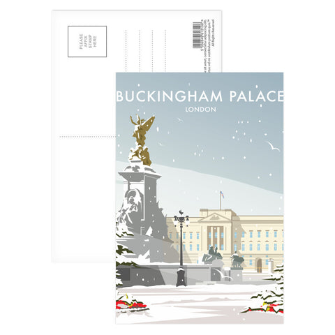 Buckingham Palace Winter Postcard Pack of 8