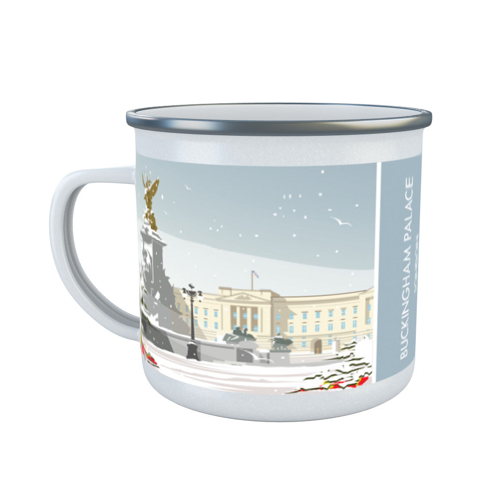 Buckingham Palace Winter Enamel Mug