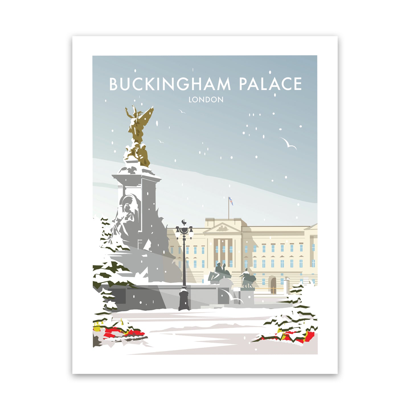 Buckingham Palace Winter Art Print