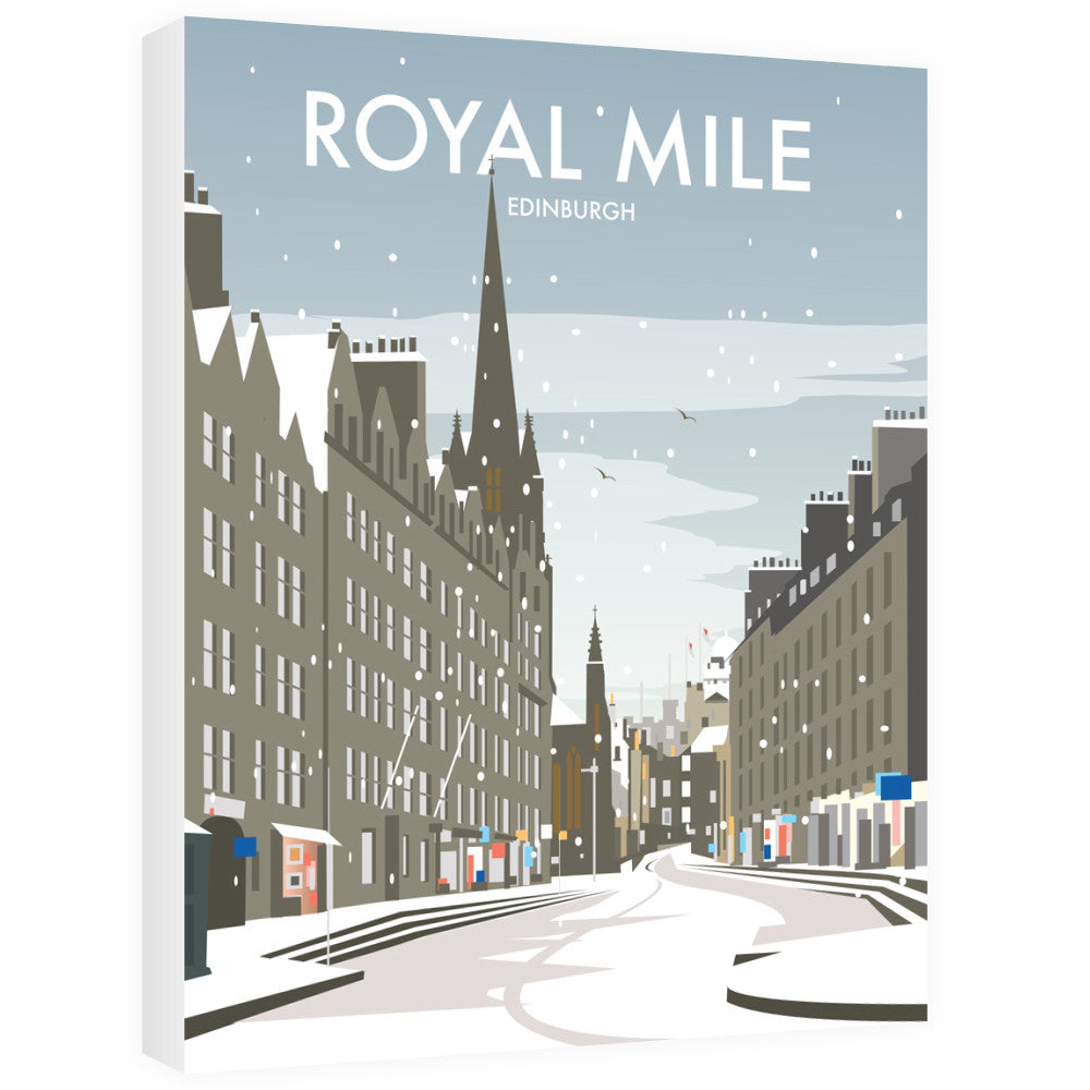 Royal Mile Edinburgh Winter Canvas