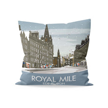 Load image into Gallery viewer, Royal Mile Edinburgh Winter Cushion
