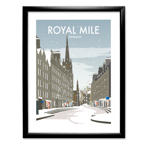 Royal Mile Edinburgh Winter Art Print