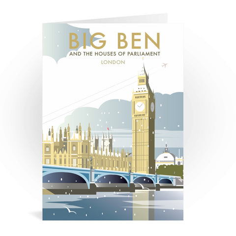 Big Ben and Houses of Parliament Winter Greeting Card