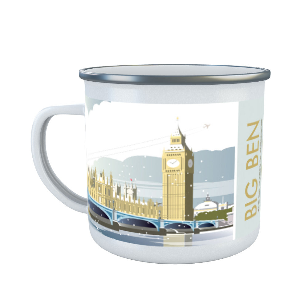 Big Ben and Houses of Parliament Winter Enamel Mug