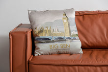 Load image into Gallery viewer, Big Ben and Houses of Parliament Winter Cushion
