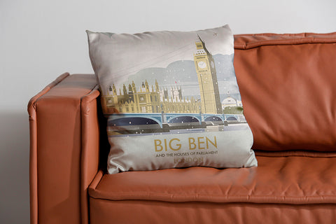 Big Ben and Houses of Parliament Winter Cushion