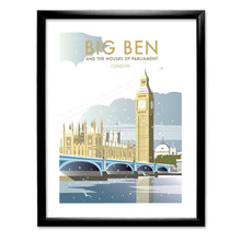 Load image into Gallery viewer, Big Ben and Houses of Parliament Winter Art Print

