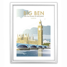 Load image into Gallery viewer, Big Ben and Houses of Parliament Winter Art Print
