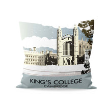 Load image into Gallery viewer, Kings College Cambridge Winter Cushion
