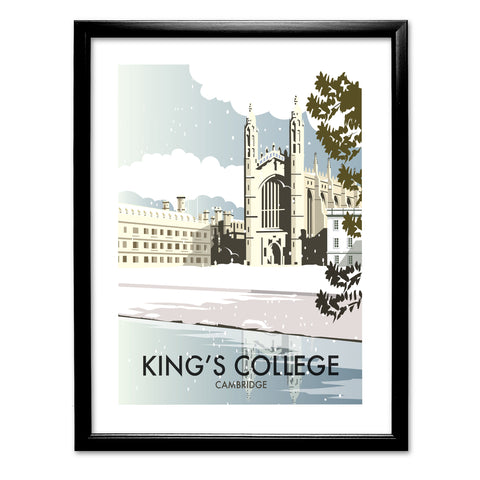 Kings College Cambridge Winter Art Print
