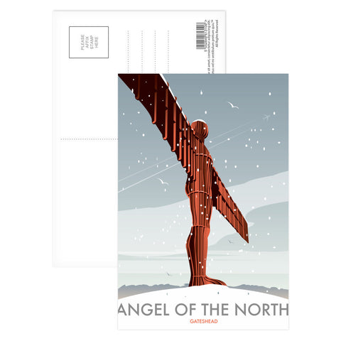 Angel of the North Winter Postcard Pack of 8