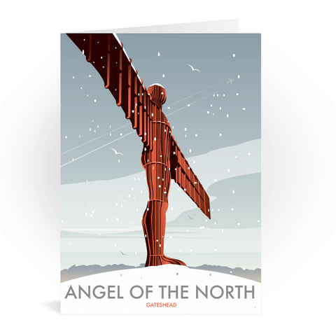Angel of the North Winter Greeting Card