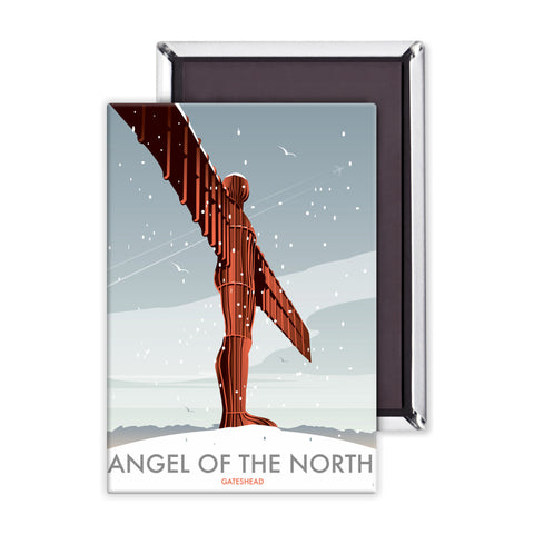 Angel of the North Winter Magnet