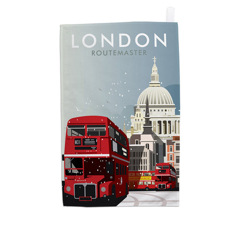 London Winter Tea Towel
