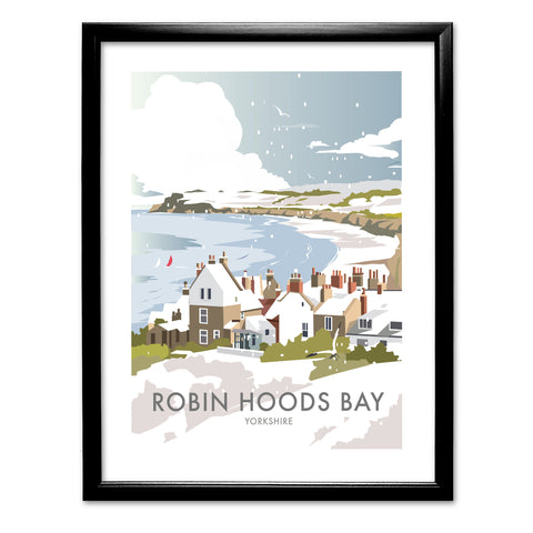 Robin Hoods Bay Winter Art Print