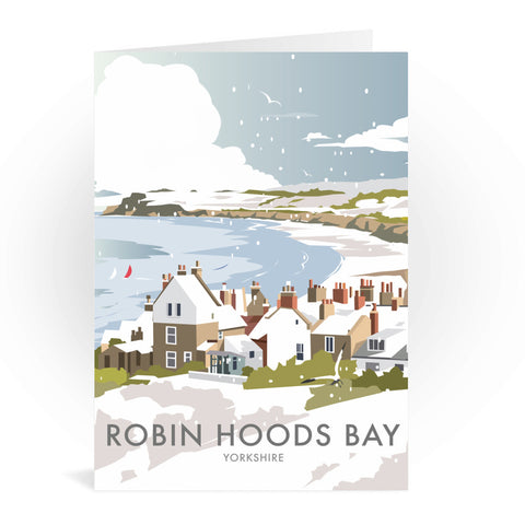 Robin Hoods Bay Winter Greeting Card