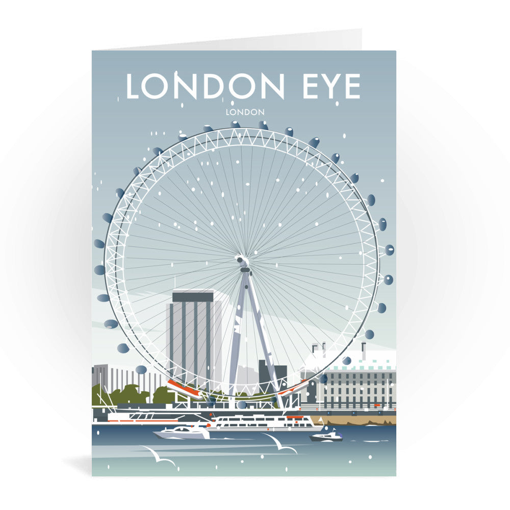 London Eye Winter Greeting Card