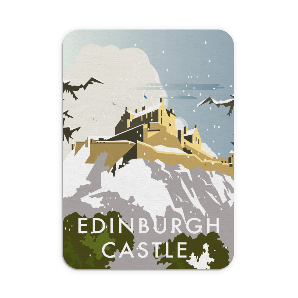 Edinburgh Castle Winter Mouse Mat