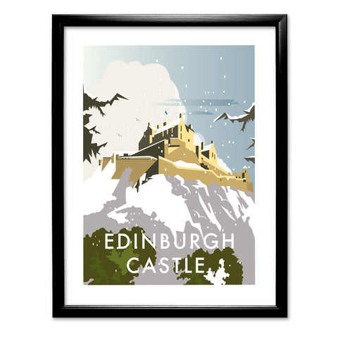 Edinburgh Castle Winter Art Print
