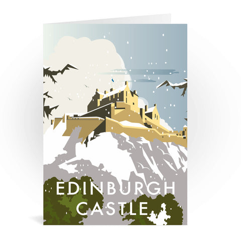 Edinburgh Castle Winter Greeting Card