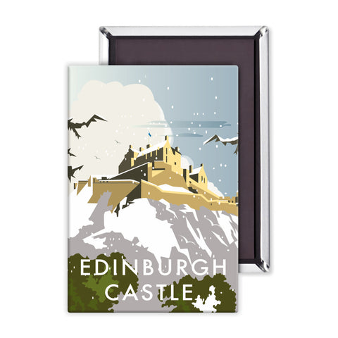 Edinburgh Castle Winter Magnet