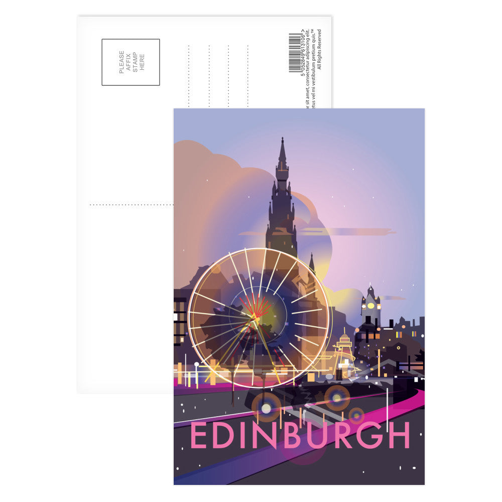 Edinburgh Postcard Pack of 8