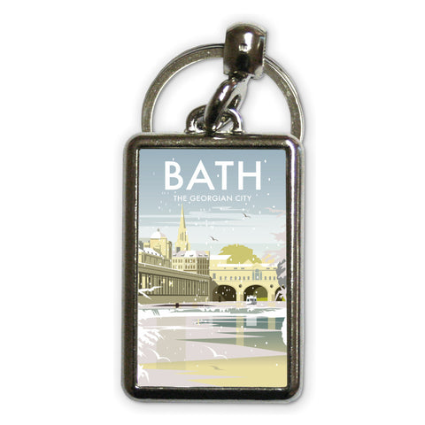 Bath Winter Metal Keyring