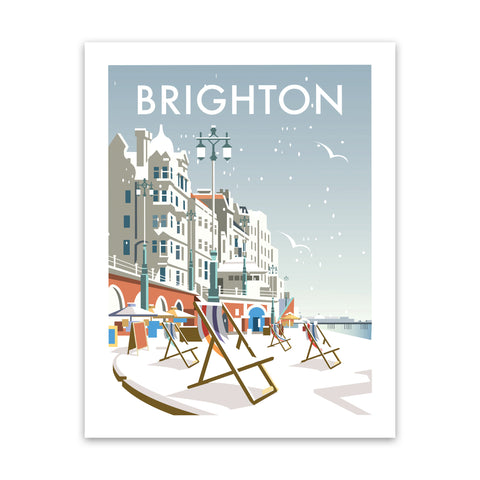 Brighton Winter Art Print