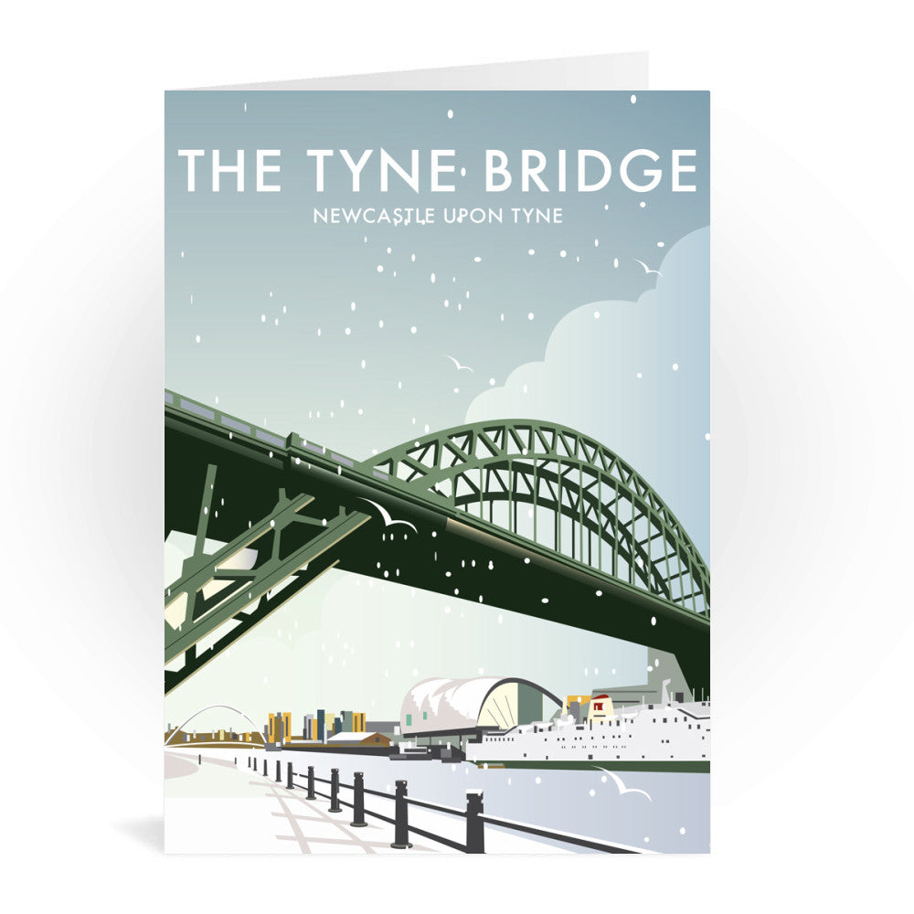 The Tyne Bridge Winter Greeting Card