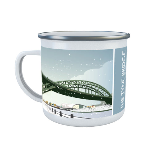 The Tyne Bridge Winter Enamel Mug