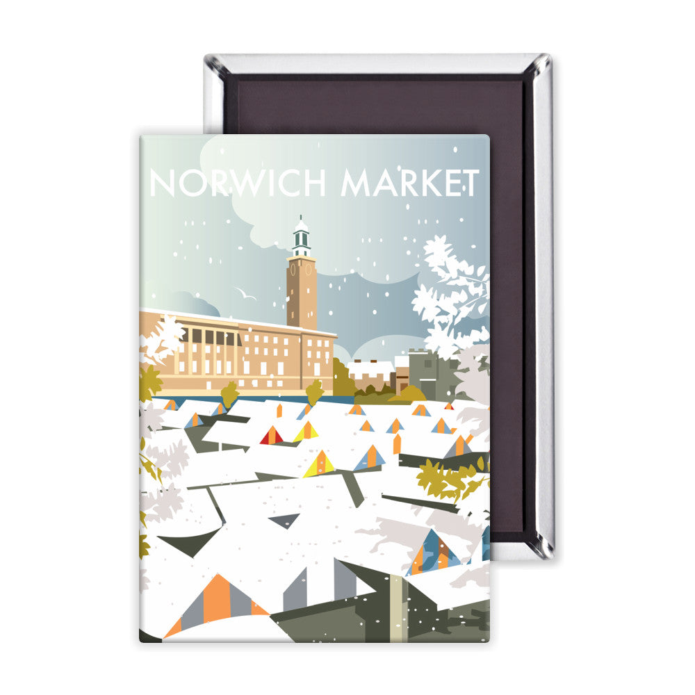 Norwich Market Winter Magnet