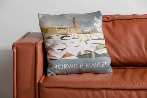 Norwich Market Winter Cushion
