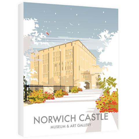 Norwich Castle Winter Canvas