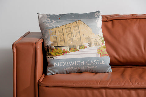 Norwich Castle Winter Cushion