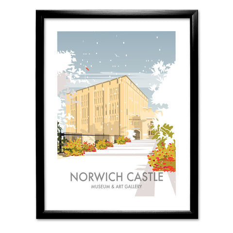 Norwich Castle Winter Art Print