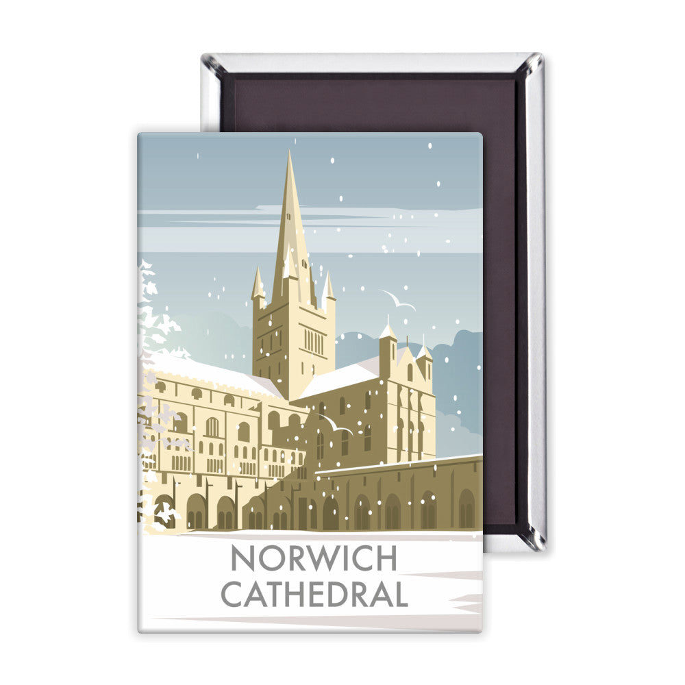 Norwich Cathedral Winter Magnet