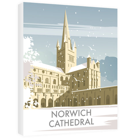 Norwich Cathedral Winter Canvas