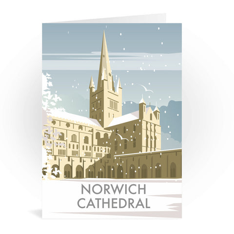 Norwich Cathedral Winter Greeting Card