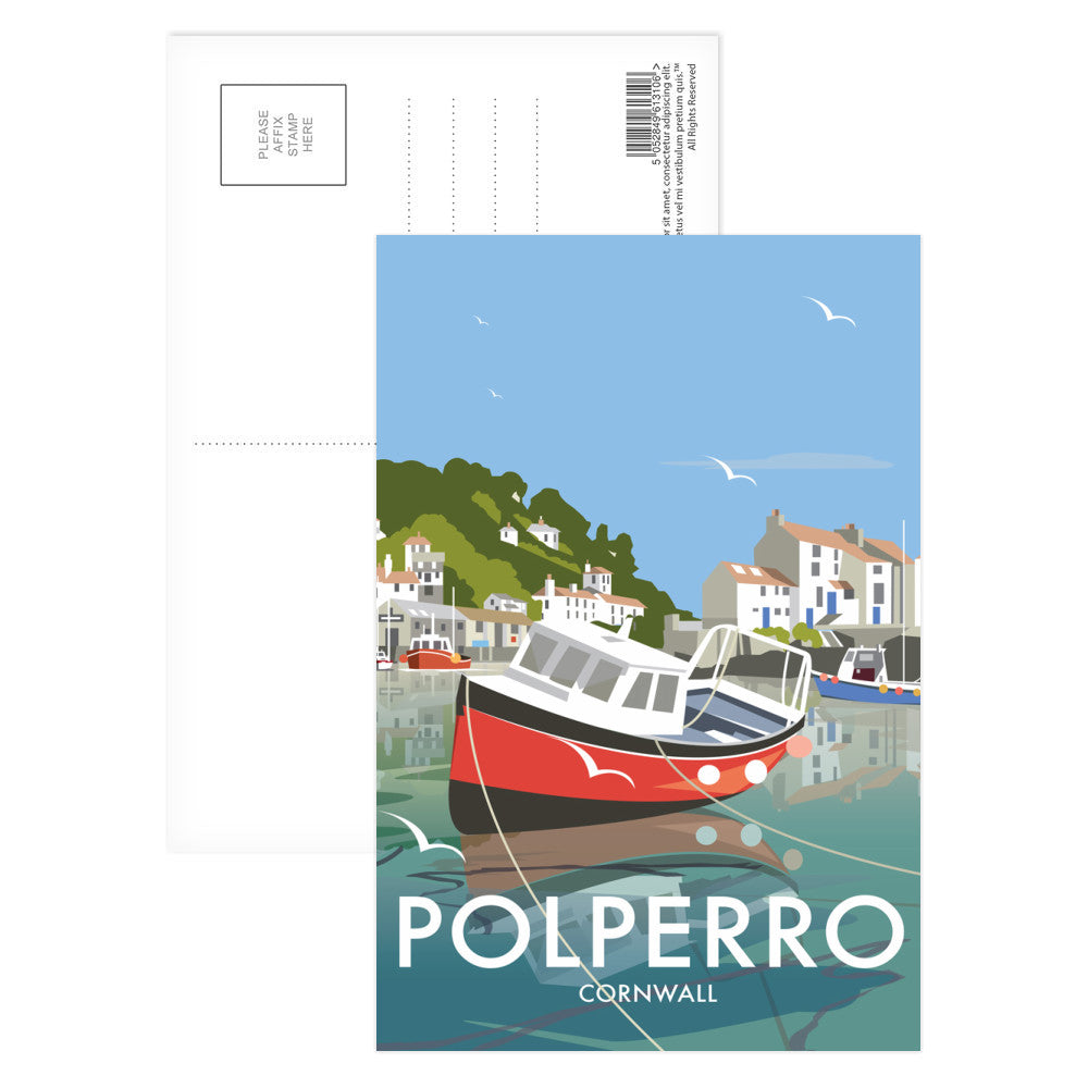 Polperro Postcard Pack of 8